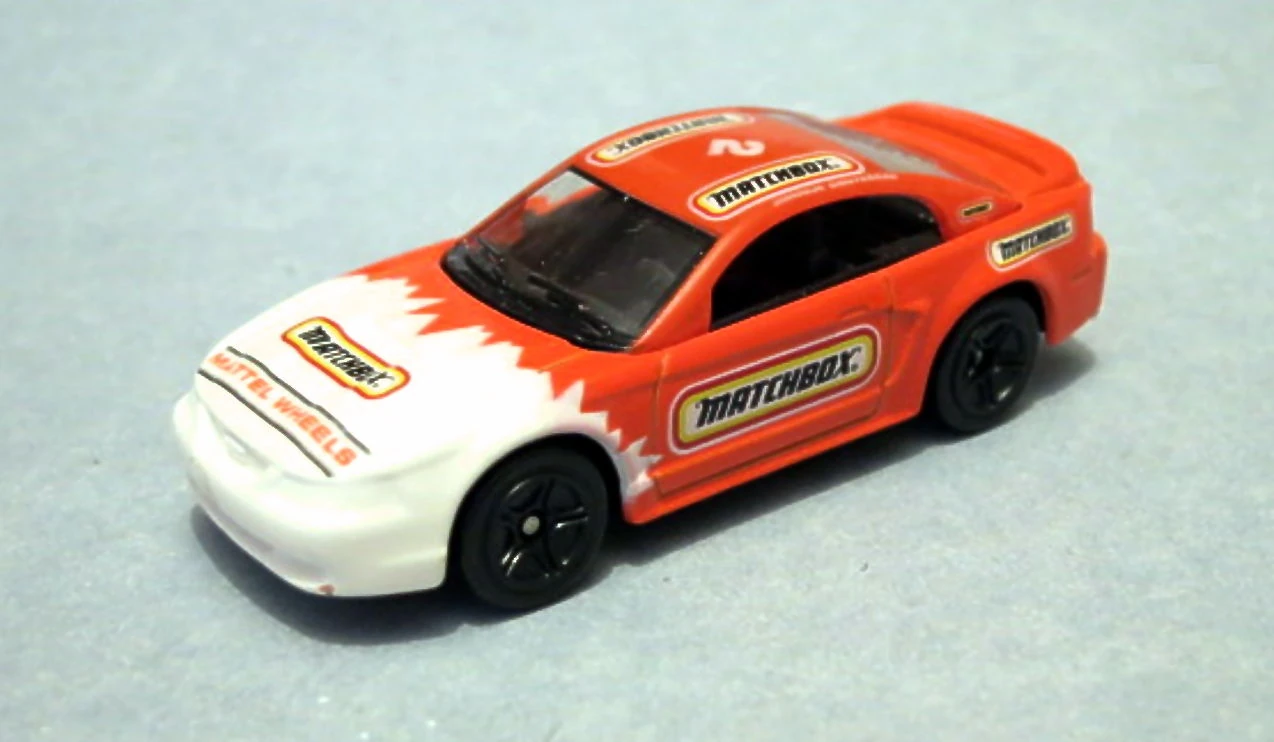 99 Ford Mustang GT (Orange and White, Matchbox tampos, Enrique Contreras, Matt…)