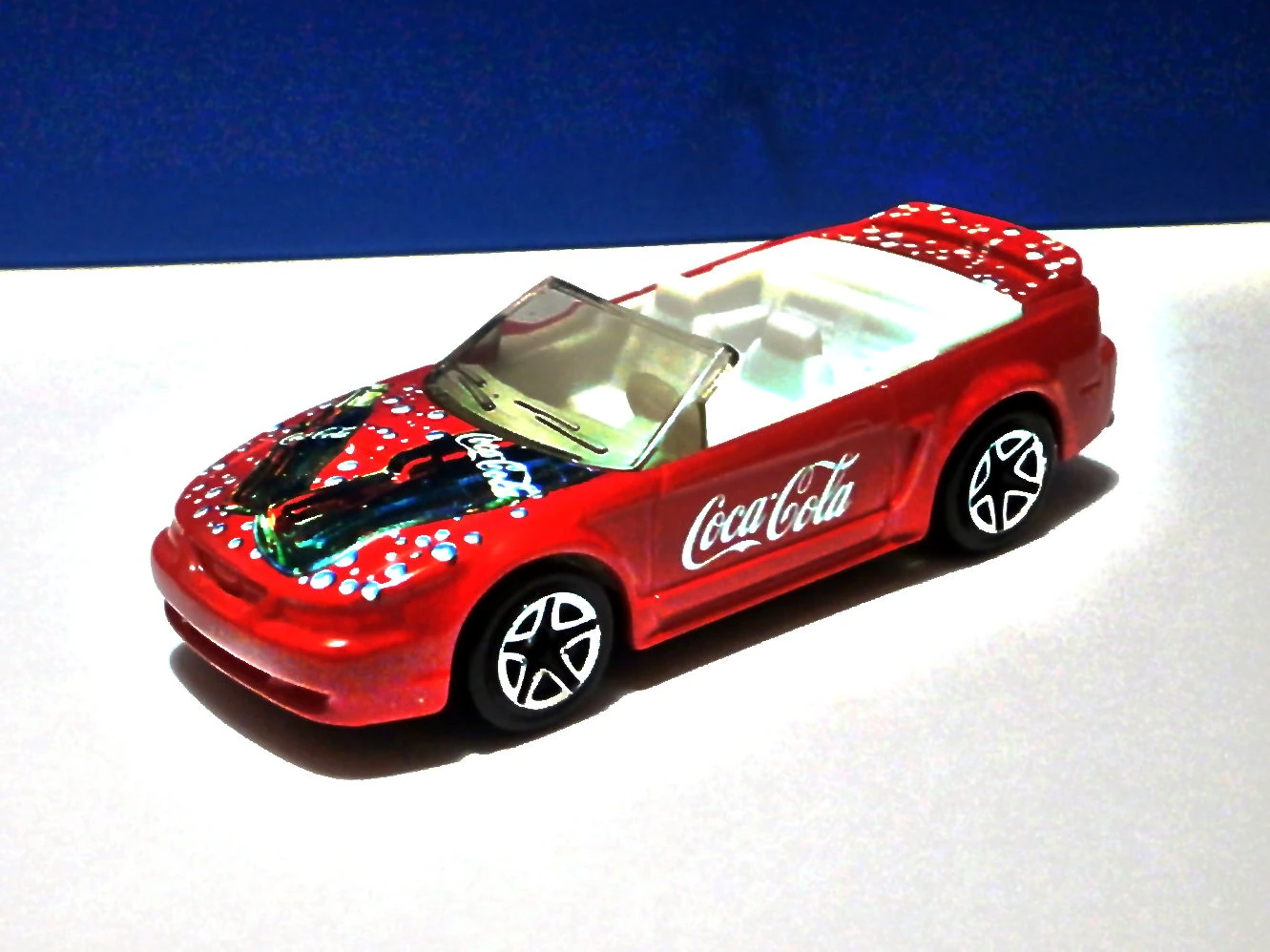 99 Ford Mustang GT (Red, Coca-Cola, soda bottles and bubbles)