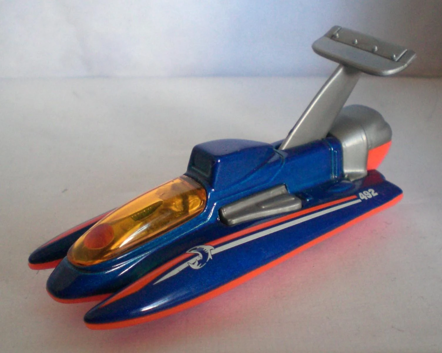 Hydroplane (Deep Blue, Orange and White side stripes, 492)