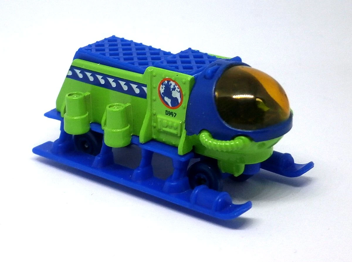 Submersible (Lime Green, Globe, White and Blue wave tampo, D347)