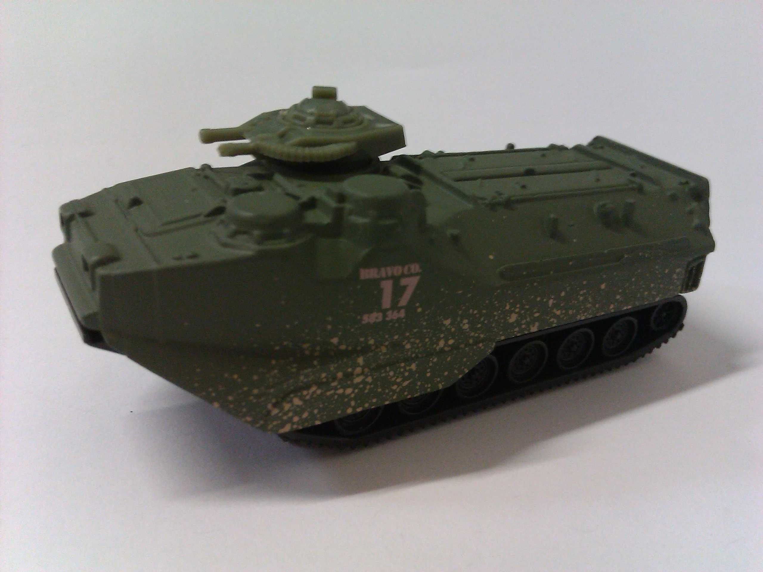 Amphibious Personnel Carrier (Flat Military Green, Bravo Co 17 583 364, “mud” splatters)
