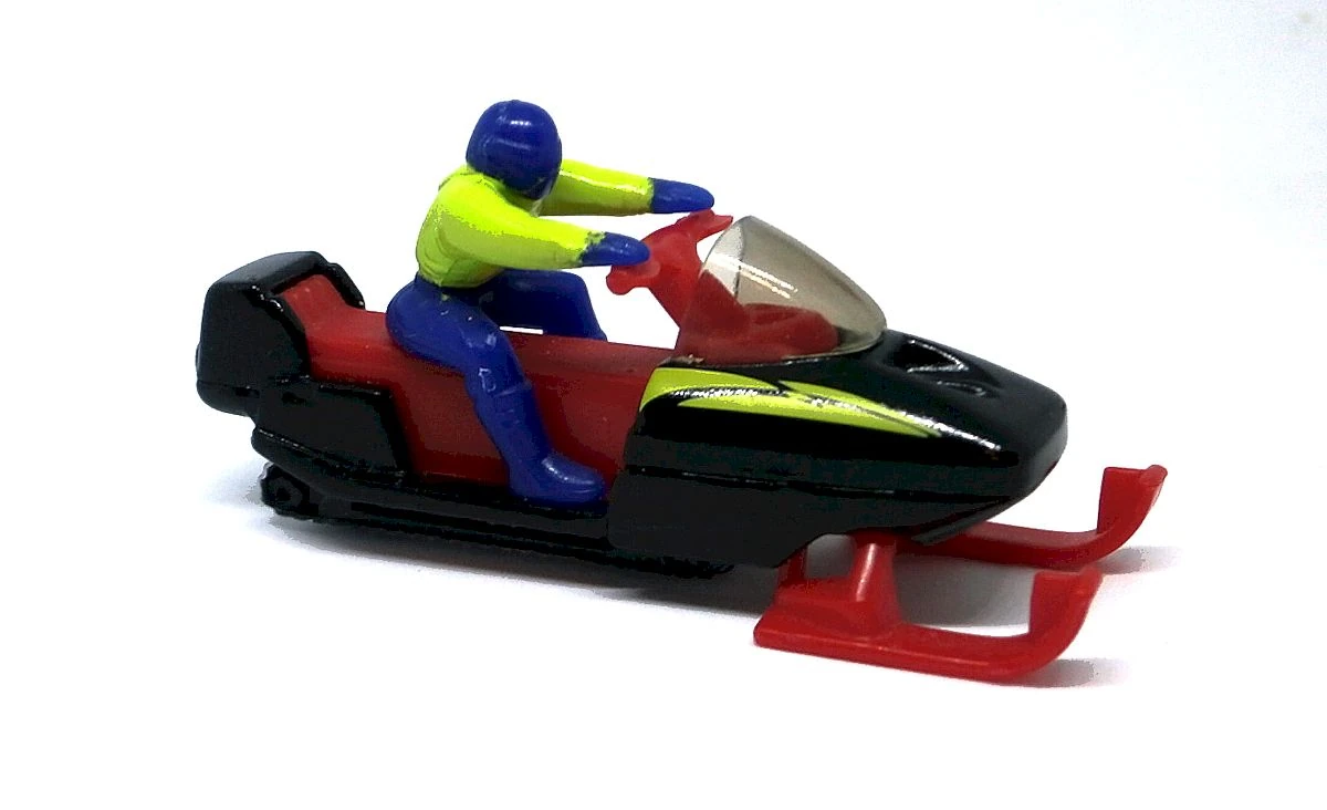 Snowmobile (Black, Yellow design on front)