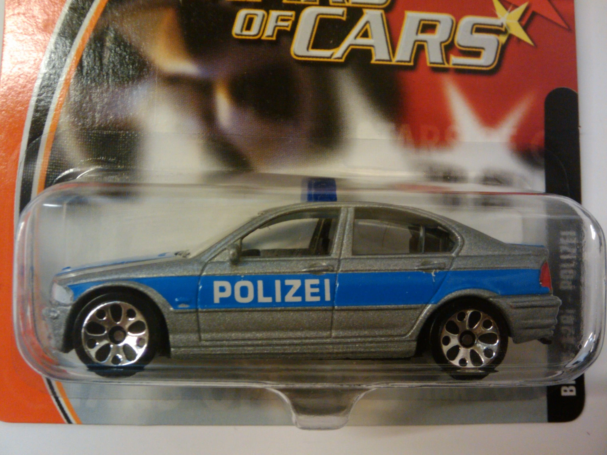 BMW 328i (Metalflake Silver, Powder Blue stripe, POLIZEI)