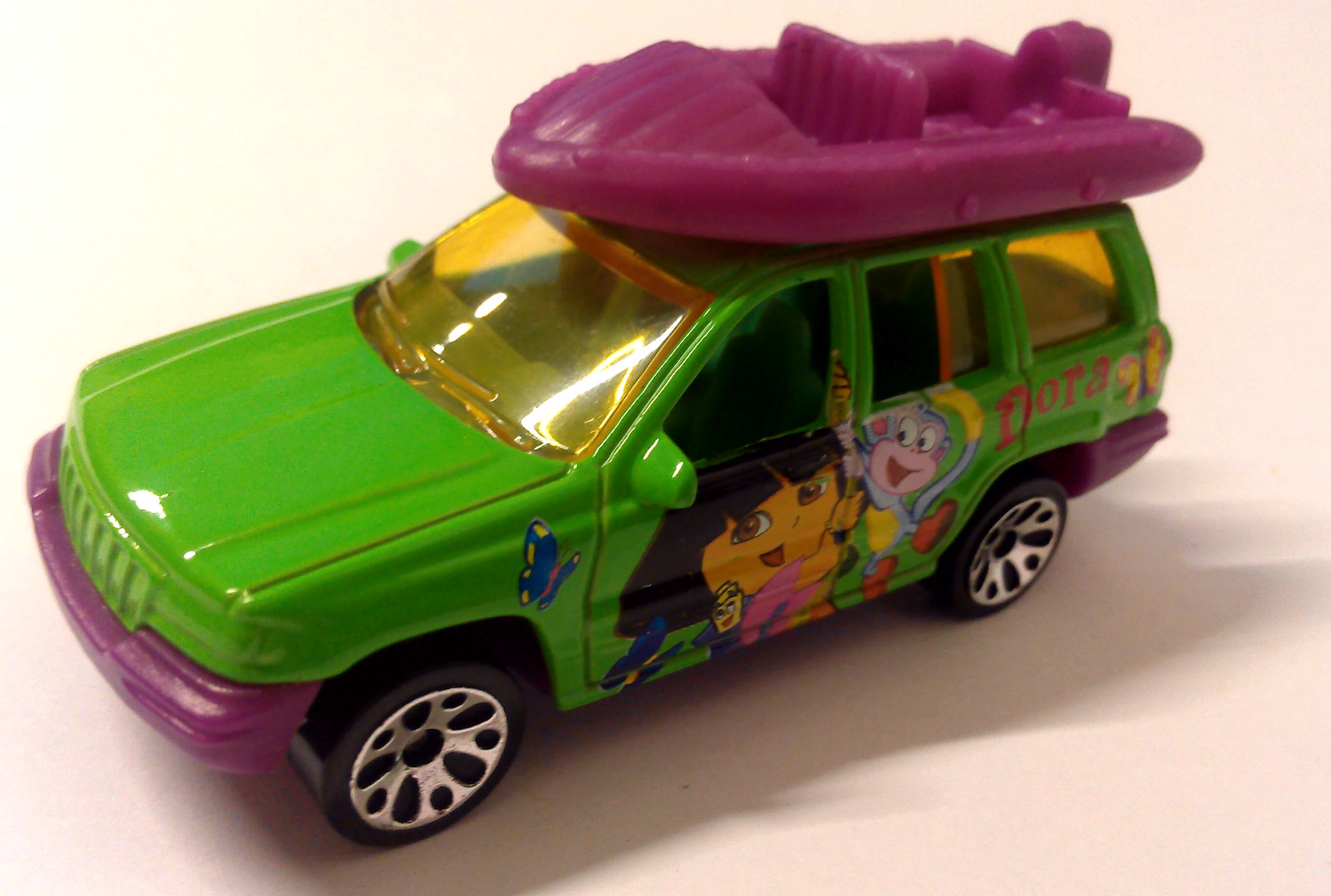 Jeep Grand Cherokee (Lime Green, Dora (character and text), Boots (charac…)