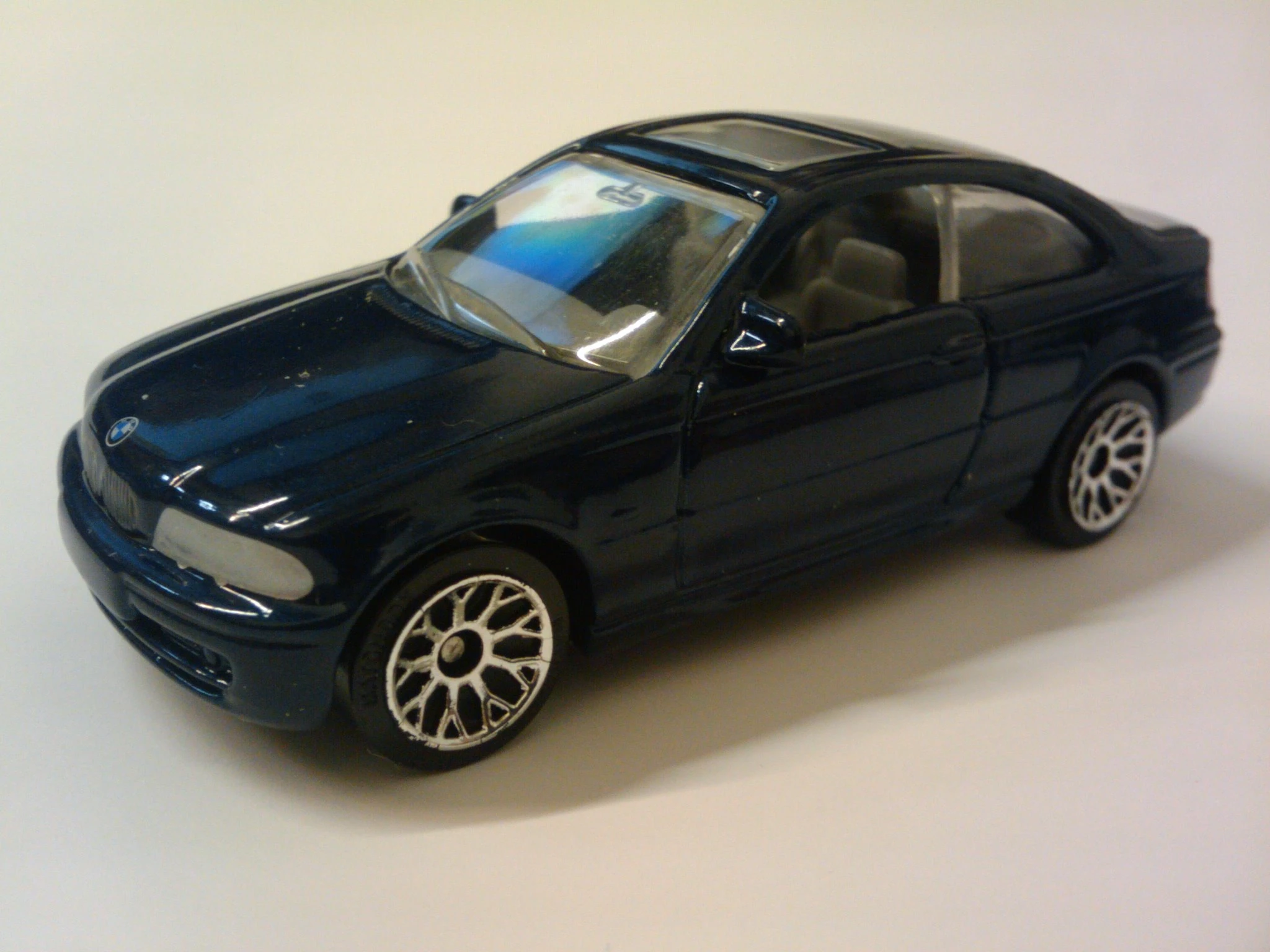 BMW 3 Series Coupe (Dark Blue, Silver headlights, Red taillights, BMW b…)