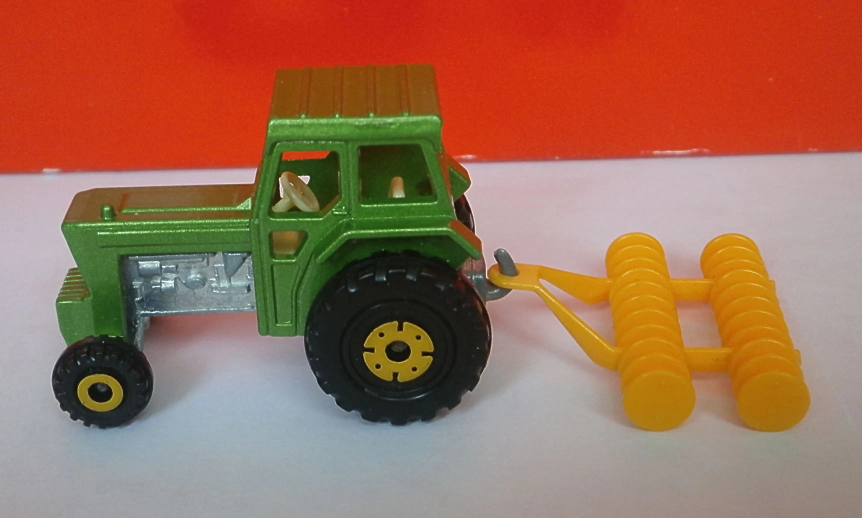 Ford Tractor and Harrow (Metallic Green, None)