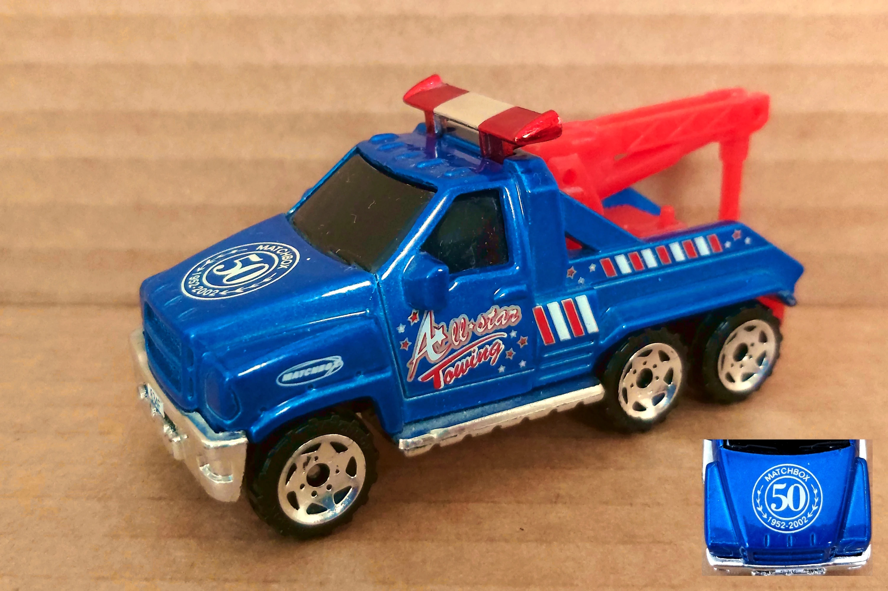 Wrecker King / King Tow (2002) (Deep Blue, All Star Towing, stars, Red and White st…)