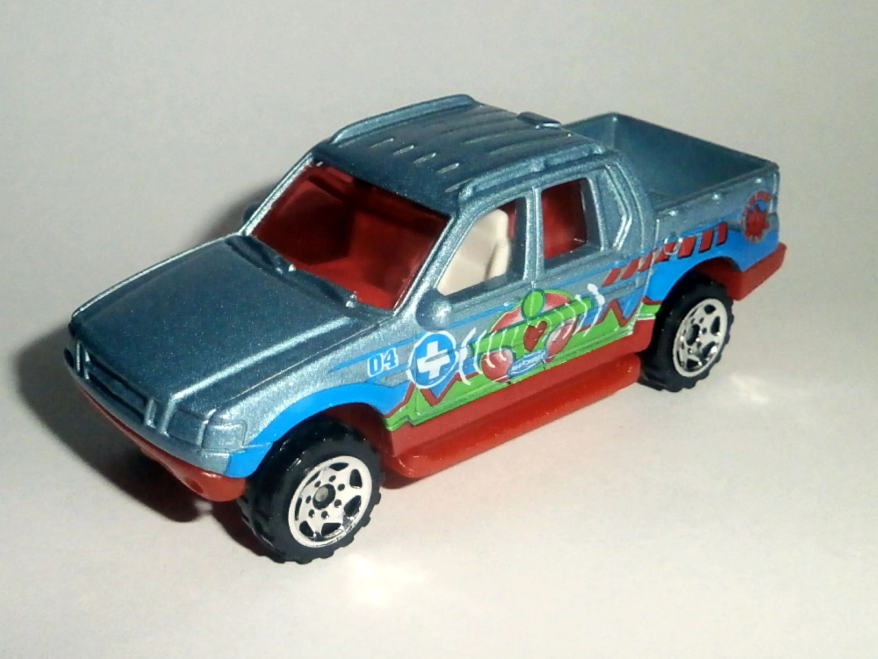 Ford Explorer Sport Trac (Metalflake Light Blue, 04, nondescript design tampo)