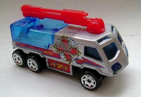 Airport Fire Pumper (Metallic Silver, Red and Blue scallops)