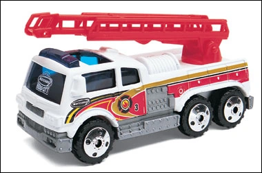 Ladder Truck (White, Fire Truck tampos)