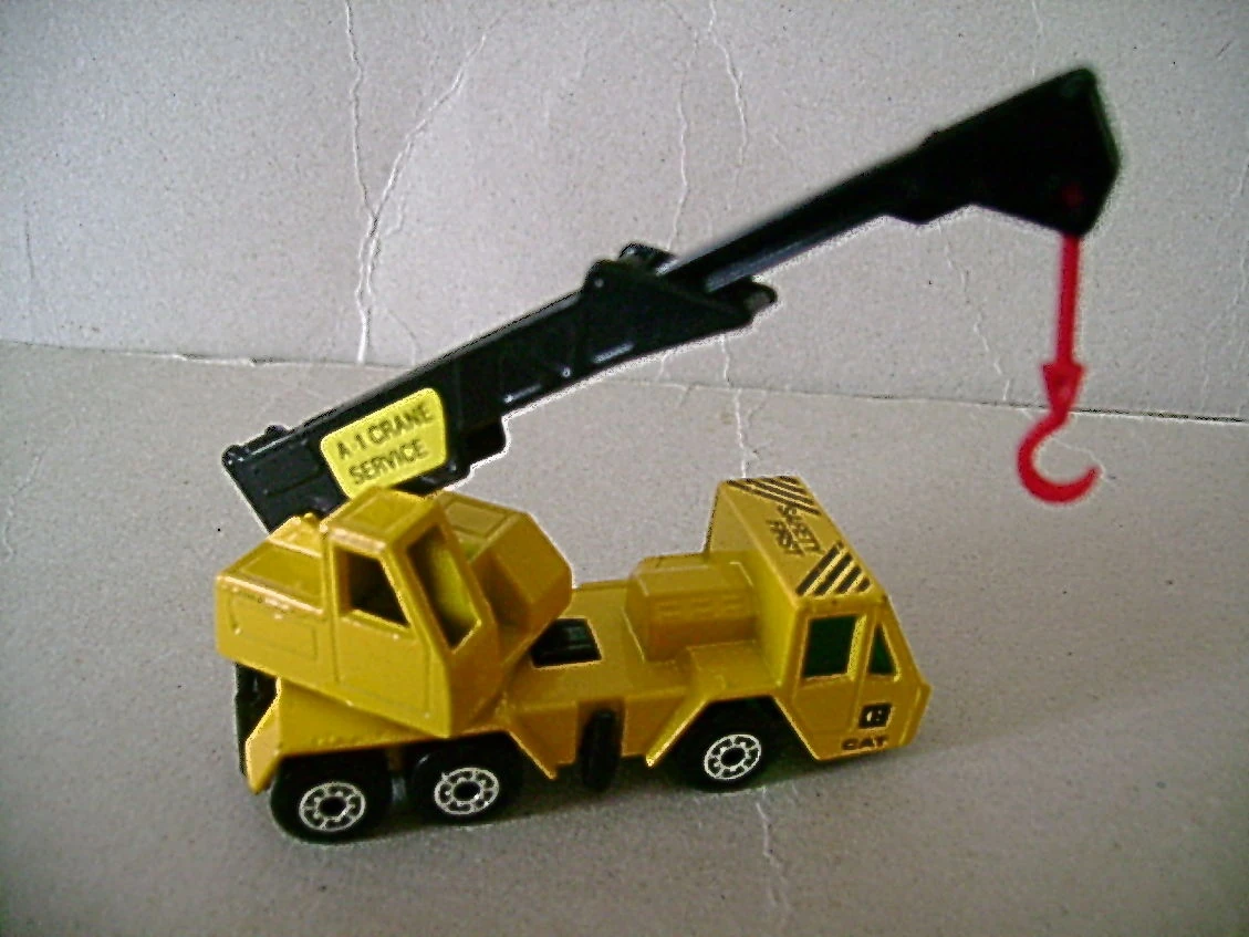 Crane Truck (Yellow/ Black, A-1 CRANE, SAFETY FIRST, C, CAT)