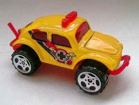 Volkswagen Beetle 4x4 (Yellow Orange, Palm trees, Black and Red stripes)