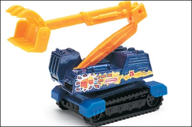 Demolition Machine/The Wall Eater (Dark Blue, 25, man breaking through brick wall)