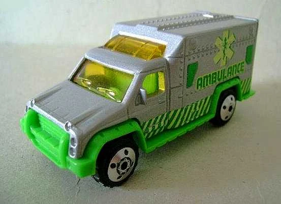 Ambulance (2000) (Silver, AMBULANCE, emergency vehicle tampos)