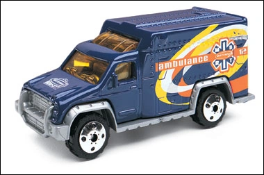 Ambulance (2000) (Slate Blue, Ambulance, 12, Yellow, White and Orange…)
