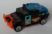 Hummer H1 (Metalflake Dark Maroon with Blue, Orange, Green, Light Blue; "FORCE 34")