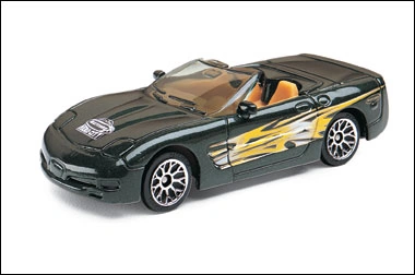 2000 Corvette (Dark Green, Yellow to White fade scallops on side)