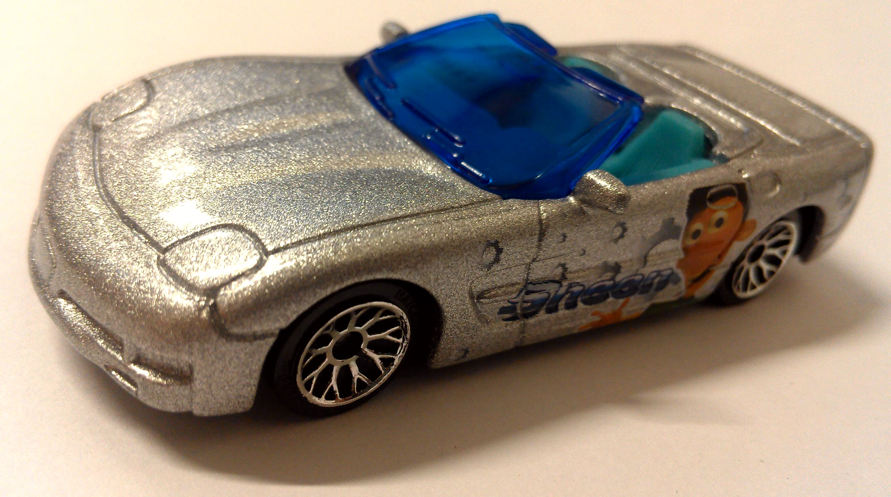 2000 Corvette (Metalflake Silver, Sheen (character and text))