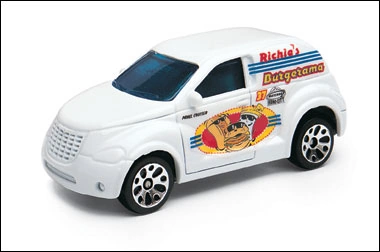 Chrysler Panel Cruiser (White, Richie's Burgerama, hamburger, hot dog a…)