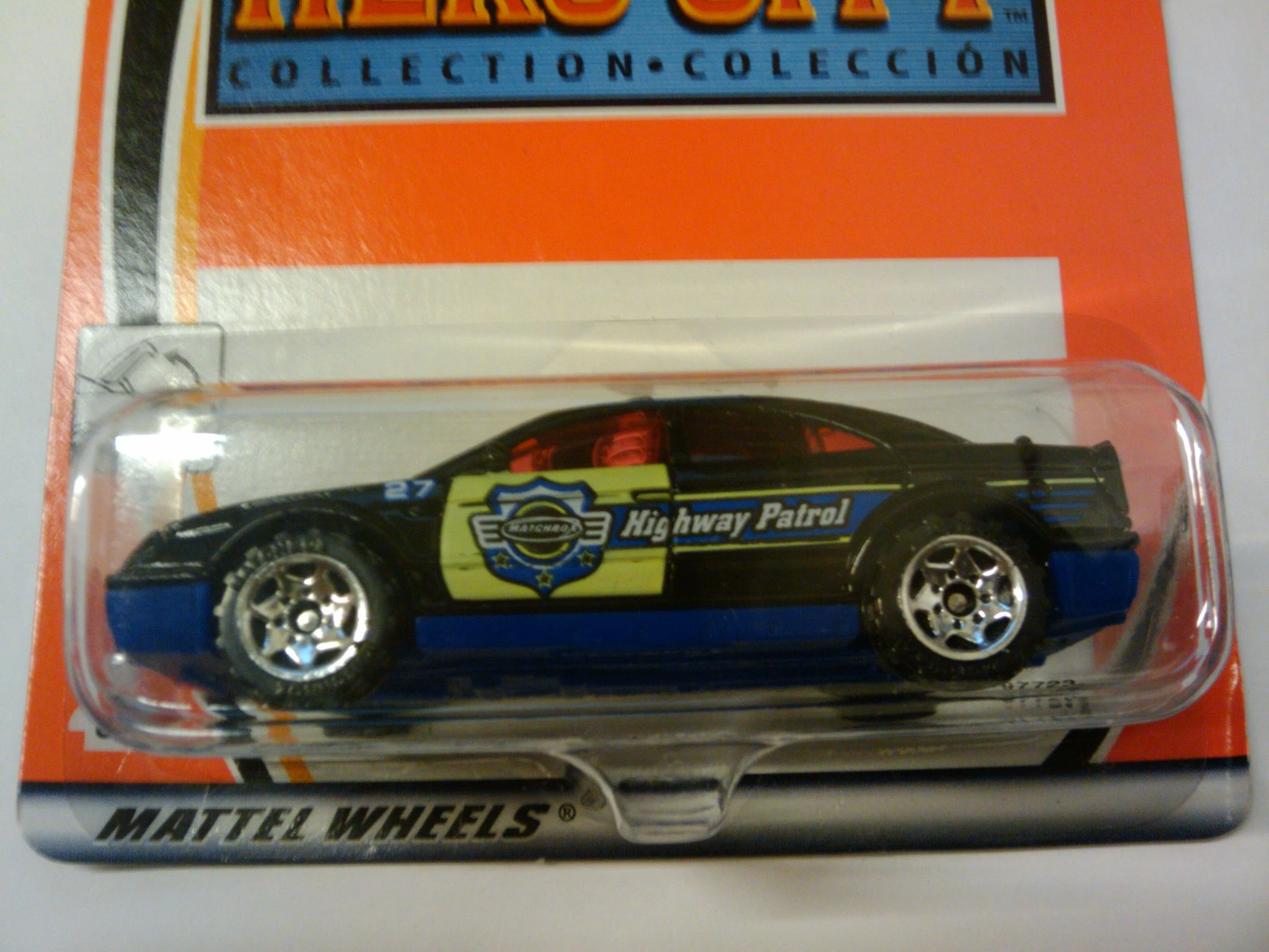 Police Car (Black, Highway Patrol, Yellow door and stripe)