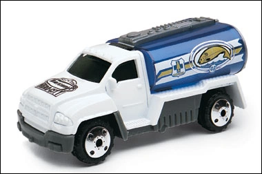Tanker Truck (White, Fish, 48, White and Yellow stripes, 'Her…)