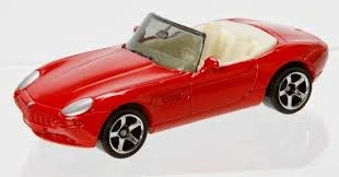 BMW Z8 (Red, White headlights, Red taillights, BMW lo…)