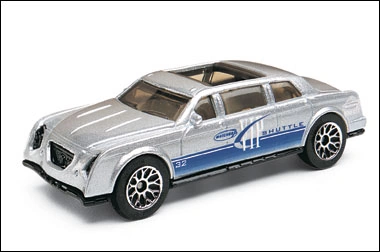 Limousine (Metalflake Silver, "VIP Shuttle", "32", White stripe, Blue…)