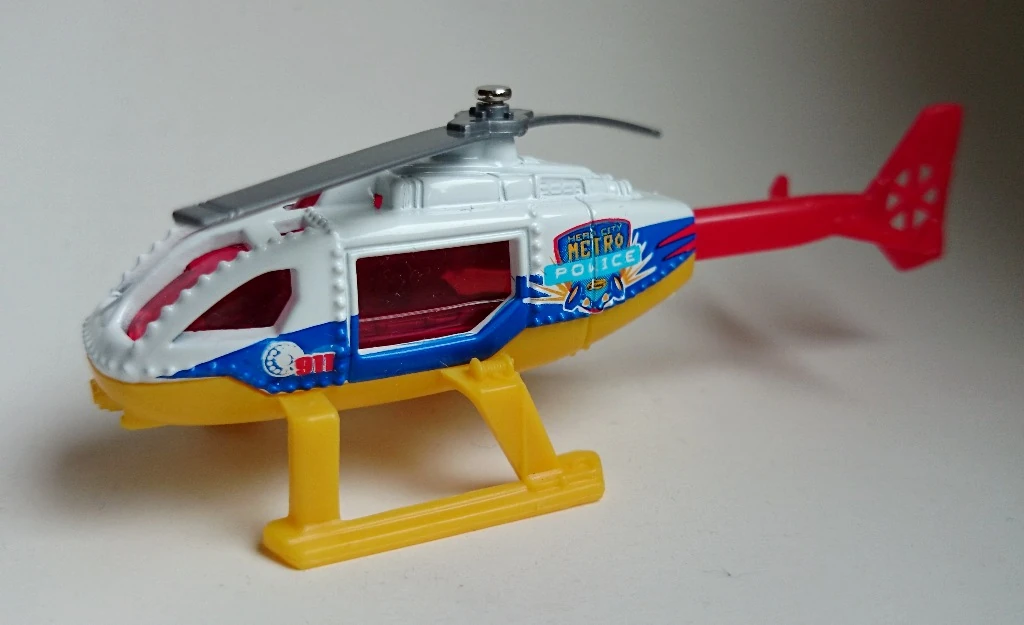 Rescue Helicopter (2002) / MBX Rescue Helicopter (2018) (White, HERO CITY METRO POLICE)