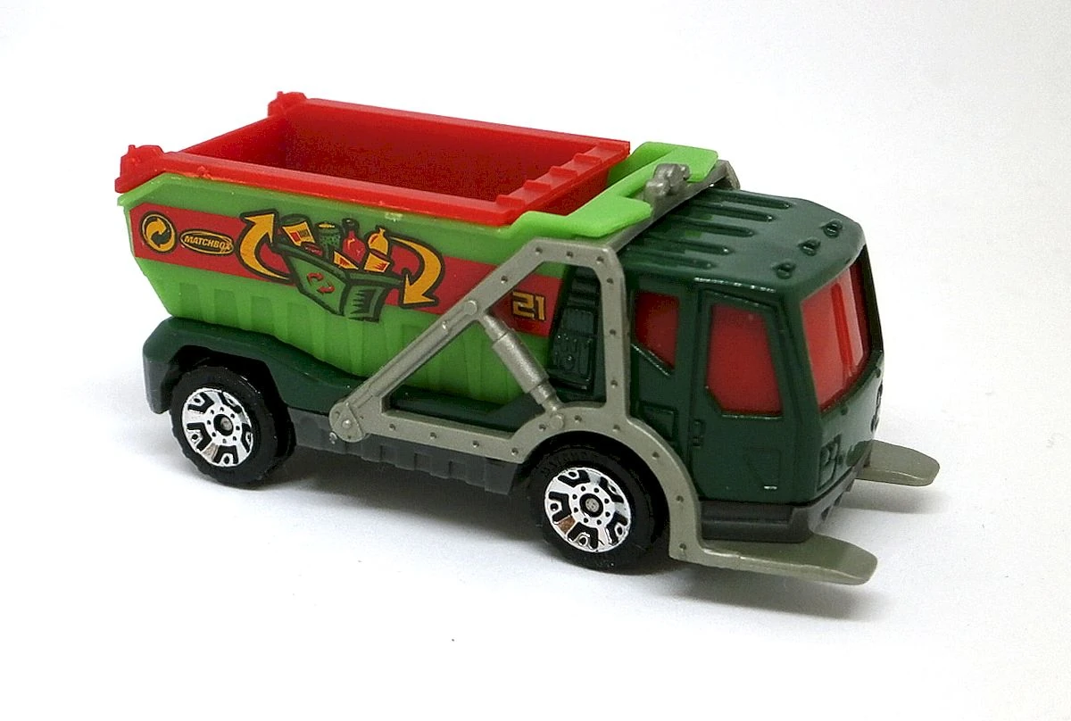 Trash Truck / Trash King (2004) (Forest Green, Cans and bottles inside recycling bin, 2…)
