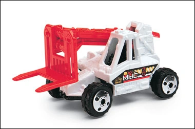Lift Truck (White, MHC, 70, "Hero City" logo)