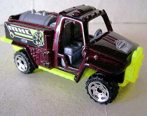 Foam Fire Truck / Wildfire Rescue (2018) (Dark Red, MHC, 63, "Hero City" logo)