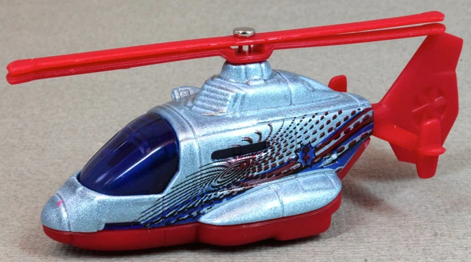 Sea Rescue Helicopter (Silver, Stylized hurricane)