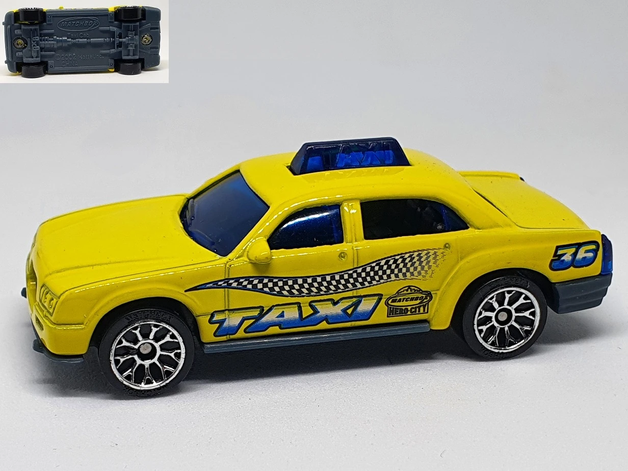 Taxi Cab (Yellow, Taxi, checkered stripe)