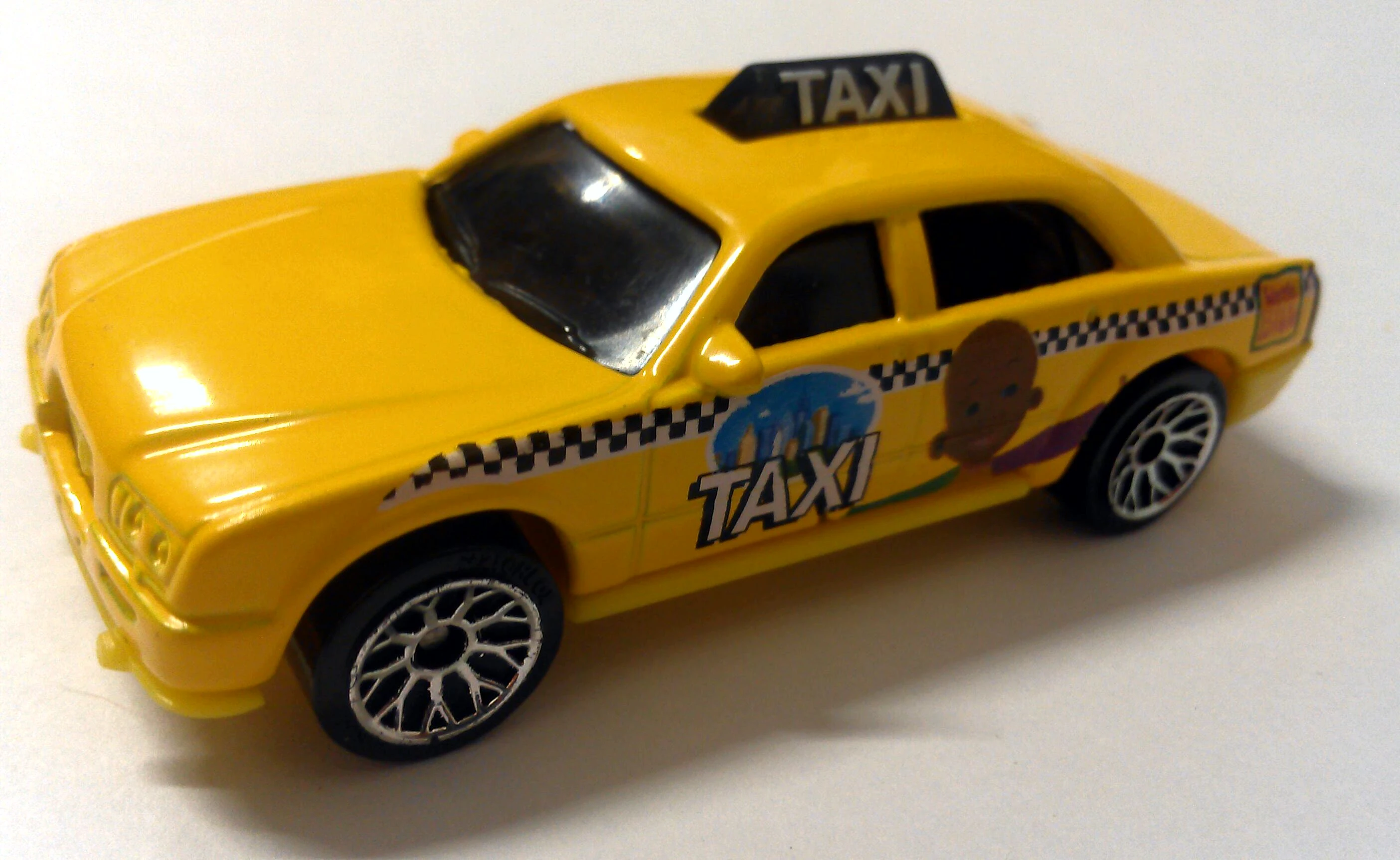 Taxi Cab (Flat Yellow, Taxi, Little Bill (character and text))