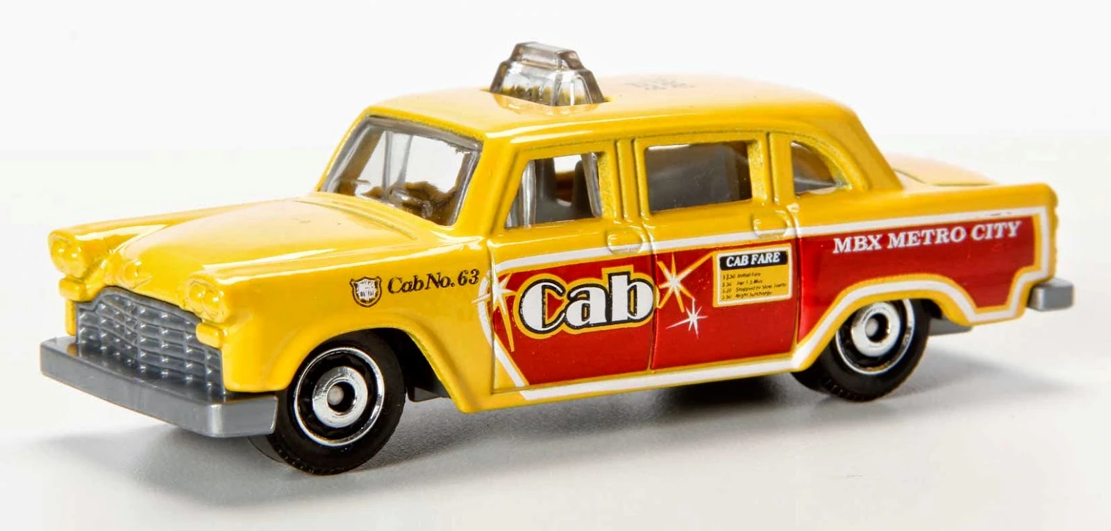 Checker Cab (Yellow, MBX Metro City, Cab No. 63, etc)