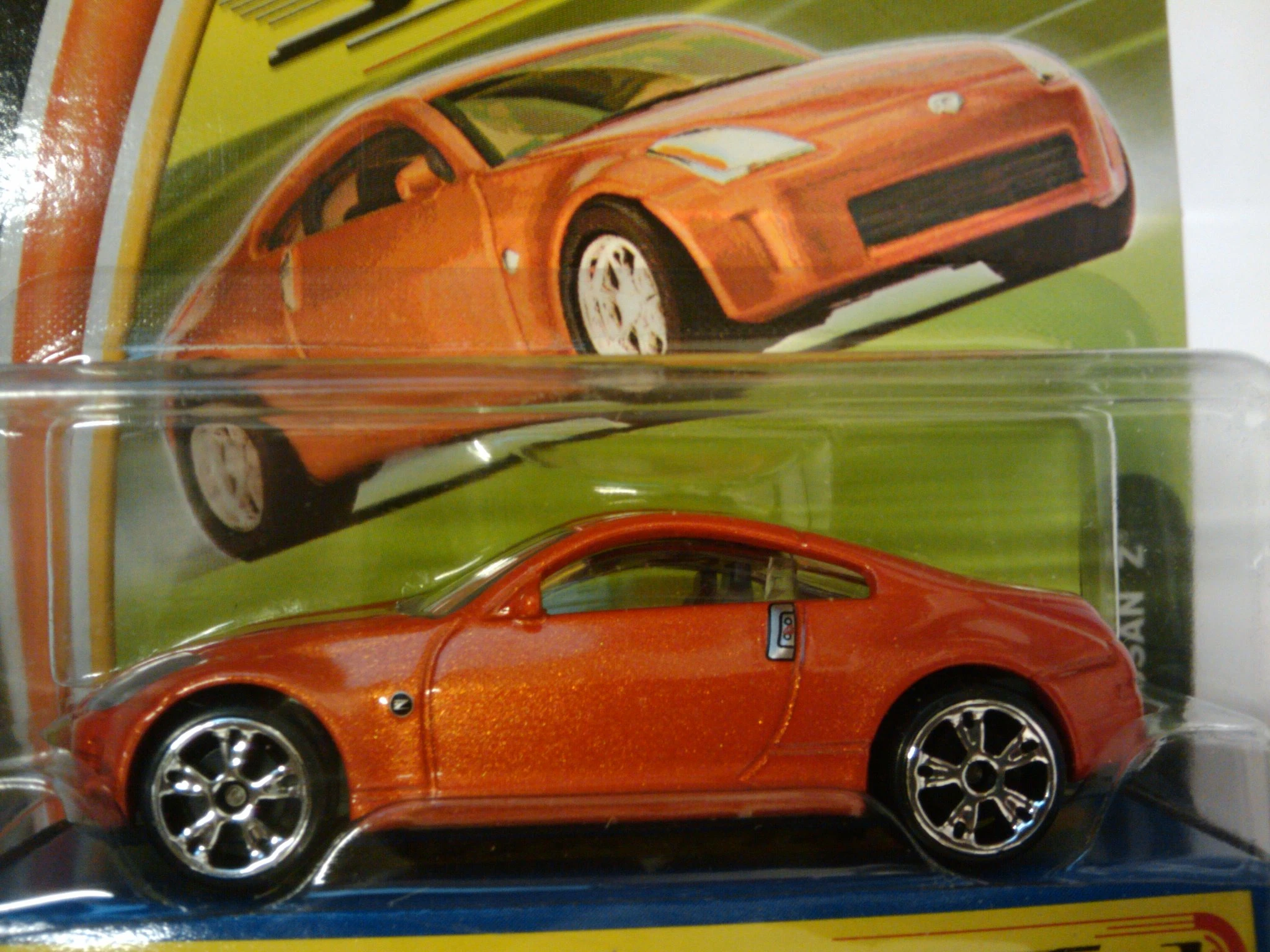 2003 Nissan Z (Pearl Metalflake Orange, Silver headlights, Red taillights, trim…)