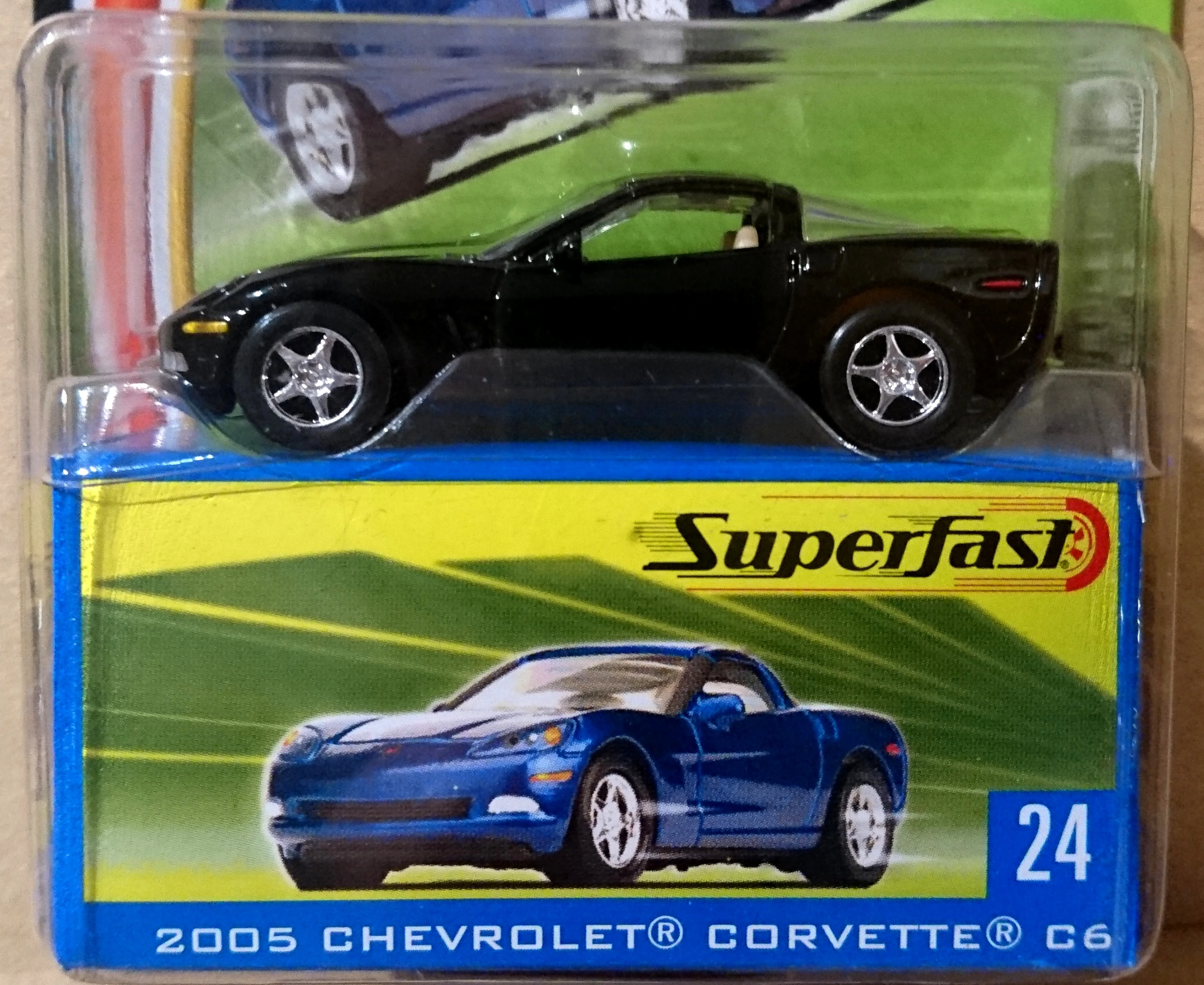 Chevrolet Corvette C6 (Black, Detailed headlights, Red taillights, tri…)
