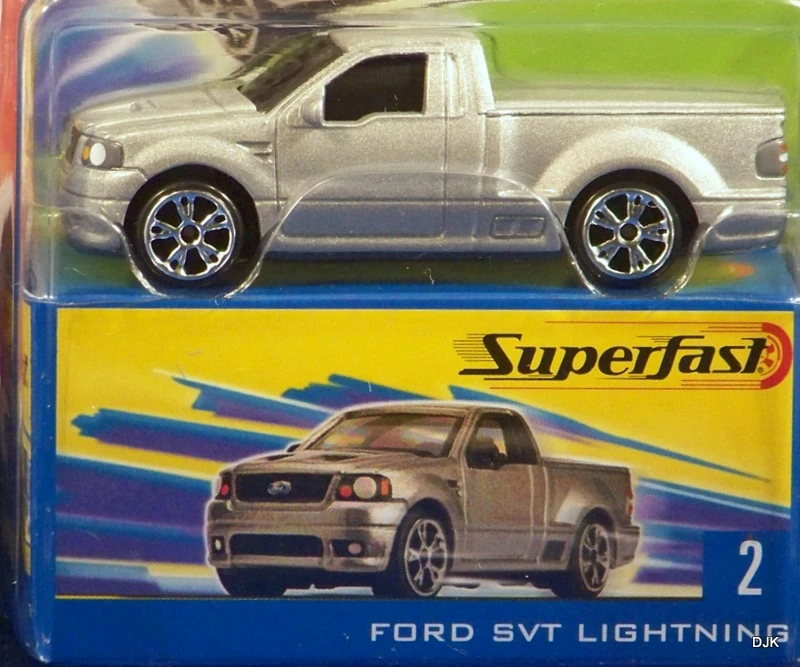 Ford F-150 Lightning (Metalflake Silver, Detailed headlights and taillights, Blue…)