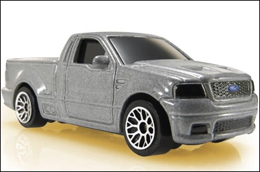 Ford F-150 Lightning (Metalflake Silver, Black headlights and grille, details)