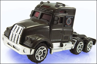 Tractor Cab (Metalflake Gunmetal Gray, Worldwide Delivery, 05)