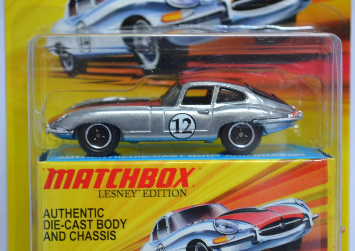 1961 Jaguar E-Type Coupe (Unpainted Metal, 12, Dark Red & Black racing stripes, ful…)
