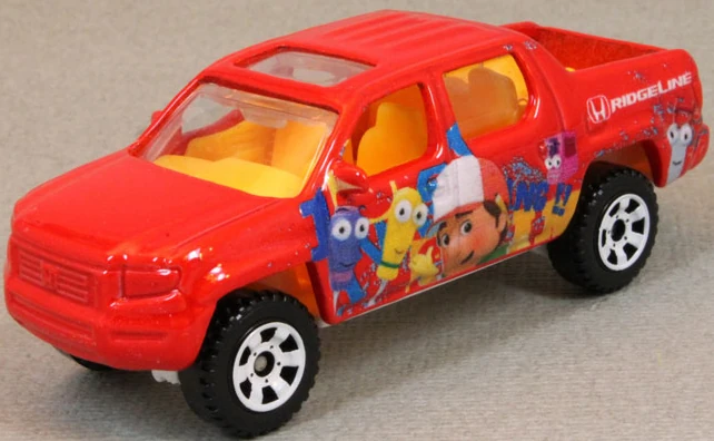 Honda Ridgeline (2007) (Red, Handy Manny characters, Honda logo, Ridg…)
