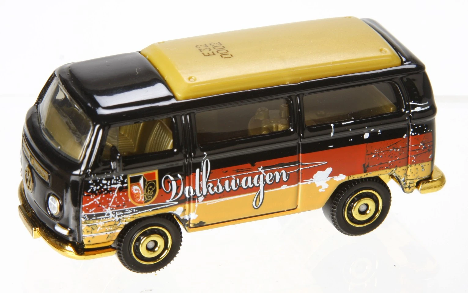 Volkswagen (T2) Bus (1970) (Black, Detailed tampo, Volkswagen)