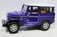 1968-Toyota Land Cruiser (FJ40) (Metalflake Purple & White, Detailed trim)