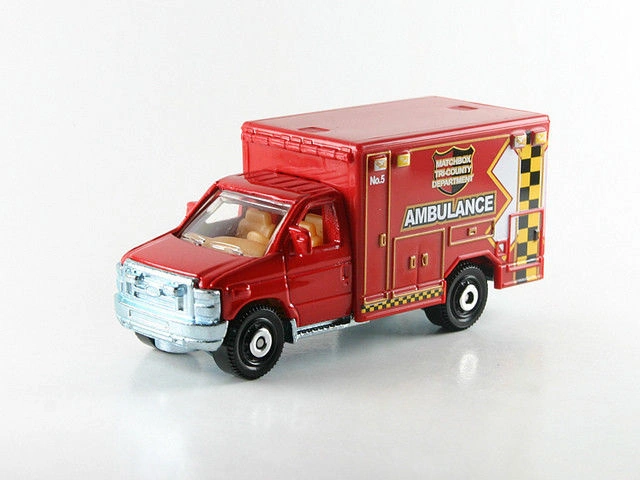 Ford E-350 Ambulance (2009) (Red, Ambulance, Matchbox Tri-County Departmen…)