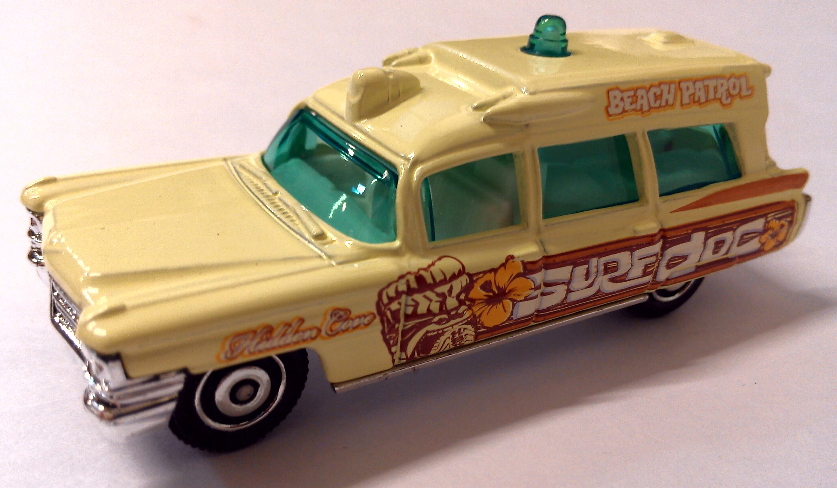 1963 Cadillac Ambulance (Light Yellow, Surf Doc, Beach Patrol, Hidden Cove, Tik…)