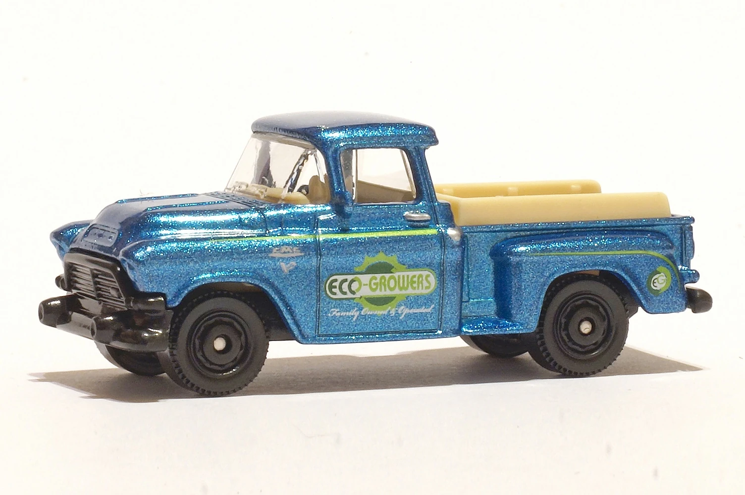 1957 GMC Stepside (Metalflake Blue, Eco-Growers)