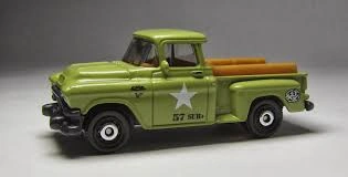 1957 GMC Stepside (Olive Green, US Army tampo)