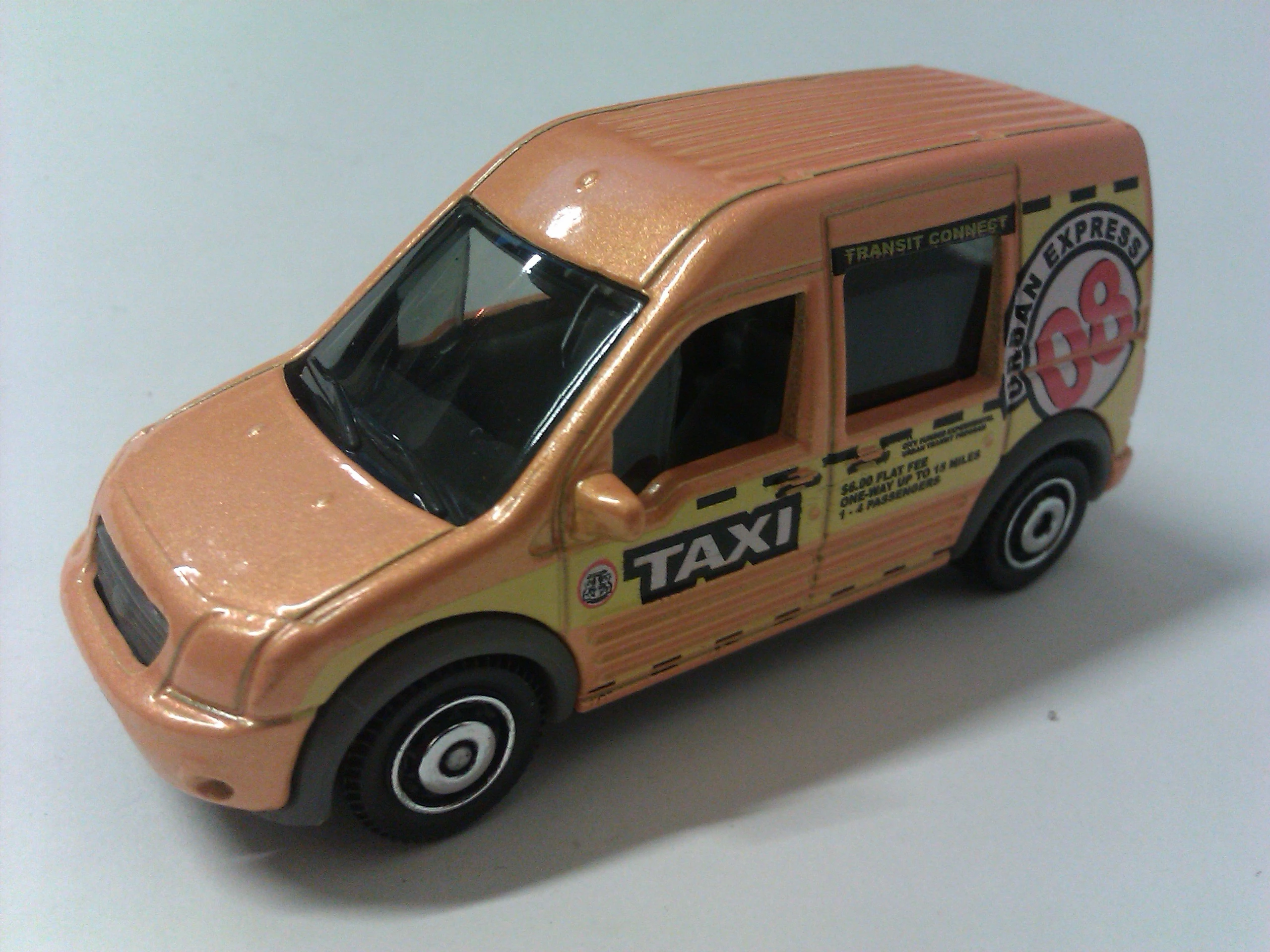 Ford Transit Connect (2010) (Pearl Yellow Orange, Taxi, Urban Express 08, Taxi tampos)