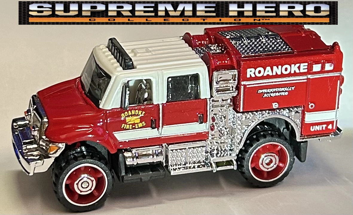 International WorkStar BrushFire Truck (2007) (Red, ROANOKE FIRE-EMS, INTERNATIONALLY ACCRED…)